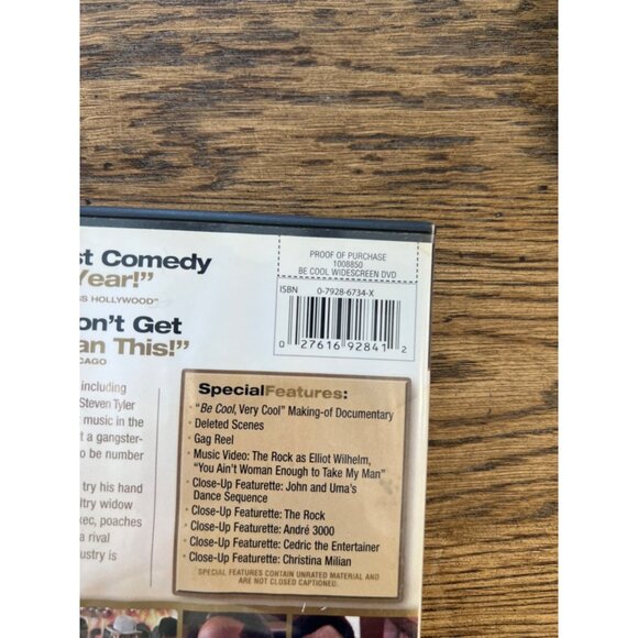 Be Cool 2005 DVD Widescreen Edition Crime Comedy John Travolta Thurman Pre-Owned - Picture 4 of 4